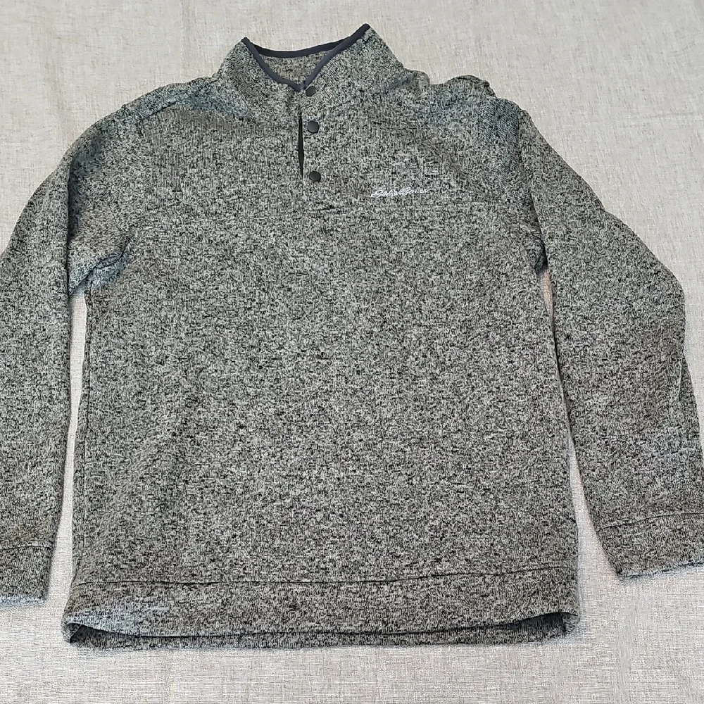 Eddie Bauer Charcoal Button-Up Cardigan